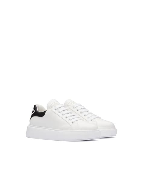 prada leather sneakers womens